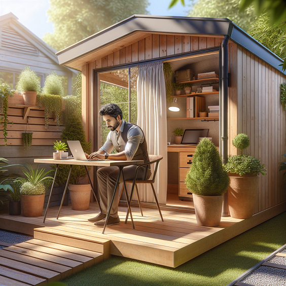 Greenwich backyard Office Builders